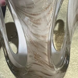 Murano style stretch art glass.